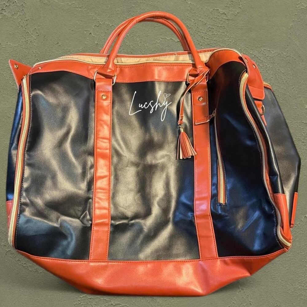 Luschy convertible garment bag weekender